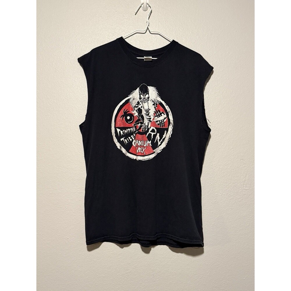 Vintage 00s Flagstaff Green Room Hardcore Cutoff Sleeve Shirt Primitive Tribes